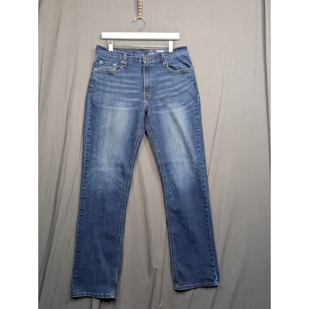 George Denim Jeans Men's size 34x32‎ Regular Straight Medium/Dark Wash